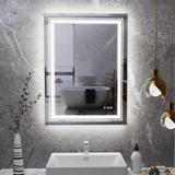 Darrahopens Home & Garden > Lighting Interior Ave - LED Rectangle Frameless Salon / Bathroom Wall Mirror - 70 x 50cm