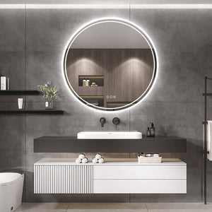 Darrahopens Home & Garden > Lighting Interior Ave - LED Round Frameless Salon /  Bathroom Wall Mirror - 60cm