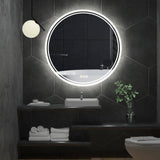 Darrahopens Home & Garden > Lighting Interior Ave - LED Round Frameless Salon /  Bathroom Wall Mirror - 60cm