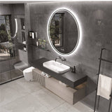 Darrahopens Home & Garden > Lighting Interior Ave - LED Round Frameless Salon / Bathroom Wall Mirror - 80m