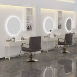 Darrahopens Home & Garden > Lighting Interior Ave - LED Round Frameless Salon / Bathroom Wall Mirror - 80m