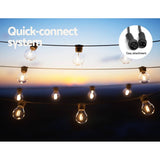 Darrahopens Home & Garden > Lighting Jingle Jollys 34m Solar Festoon String Lights Outdoor Christmas Light 30 LEDs