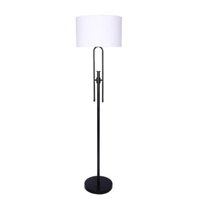 Darrahopens Home & Garden > Lighting Sarantino Height-Adjustable Metal Floor Lamp Matte Black