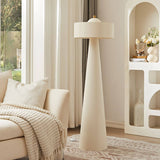 Darrahopens Home & Garden > Lighting Tristan Sculptured White Floor Lamp