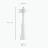 Darrahopens Home & Garden > Lighting Tristan Sculptured White Floor Lamp