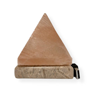 Darrahopens Home & Garden > Lighting USB Himalayan Salt Lamp - Pyramid Triangle Carved Shape Pink Crystal Rock Light