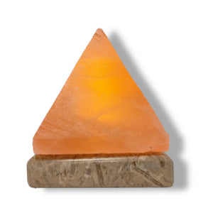 Darrahopens Home & Garden > Lighting USB Himalayan Salt Lamp - Pyramid Triangle Carved Shape Pink Crystal Rock Light