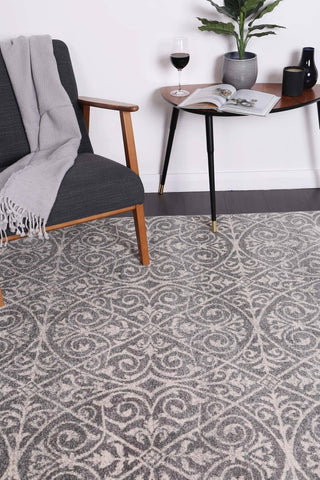 Darrahopens Home & Garden > Rugs delicate-katherine-grey-ivory-rug