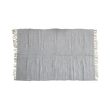 Darrahopens Home & Garden > Rugs Large Chindi Cotton Handmade Floor Mat with Tassels 90 x 150 cm Light Grey