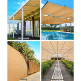 darrahopens Home & Garden > Shading Instahut 3.66 x 20m Shade Sail Cloth - Beige