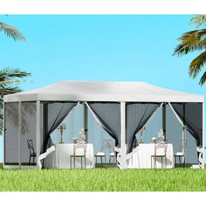 Darrahopens Home & Garden > Shading Instahut Gazebo Pop Up Marquee 3x6 Outdoor Wedding Mesh Side Wall Gazebos