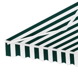 Darrahopens Home & Garden > Shading Instahut Retractable Folding Arm Awning Manual Sunshade 3Mx2.5M Green White