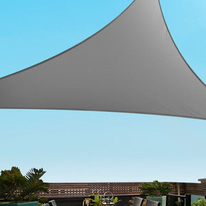 Darrahopens Home & Garden > Shading Instahut Shade Sail Cloth Shadecloth Canopy Triangle 280gsm 5x5x7.1m