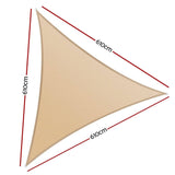 Darrahopens Home & Garden > Shading Instahut Shade Sail Cloth Shadecloth Triangle Sun Canopy 6.1x6.1x6.1M