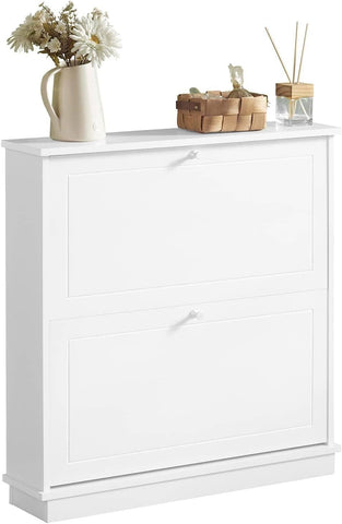 Darrahopens Home & Garden > Storage 2 Drawer Shoe Cabinet Storage Unit