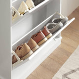 Darrahopens Home & Garden > Storage 2 Drawer Shoe Cabinet Storage Unit