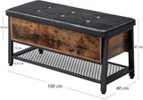 Darrahopens Home & Garden > Storage 2 Tier Shoe Storage Bench