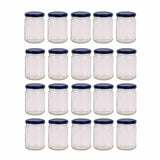 Darrahopens Home & Garden > Storage 20x 150ml Flint Glass Jars + Twist Finish - Lids Round Food Storage Small Spices