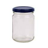 Darrahopens Home & Garden > Storage 20x 150ml Flint Glass Jars + Twist Finish - Lids Round Food Storage Small Spices