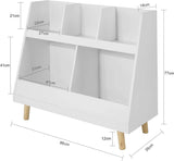 Darrahopens Home & Garden > Storage Childrens Shelving Unit, 5 Compartments Bookcase