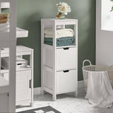 Darrahopens Home & Garden > Storage Freestanding Cabinet 2 Drawers Shelf Cupboard