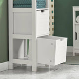 Darrahopens Home & Garden > Storage Freestanding Cabinet 2 Drawers Shelf Cupboard