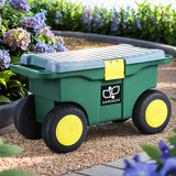 Darrahopens Home & Garden > Storage Gardeon Garen Tool Storage Cart 3-In-1 Green