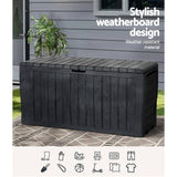 Darrahopens Home & Garden > Storage Gardeon Outdoor Storage Box 220L Lockable Garden Deck Toy Shed Tool Organiser