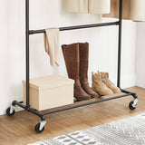 Darrahopens Home & Garden > Storage Industrial Clothing Rack Wheels Double Rod