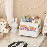 Darrahopens Home & Garden > Storage Kids Storage Bookcase 3 Compartments, White