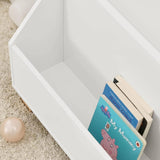 Darrahopens Home & Garden > Storage Kids Storage Bookcase 3 Compartments, White