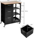 Darrahopens Home & Garden > Storage Kitchen Island Cart with Storage, Drawers, Shelves