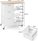 Darrahopens Home & Garden > Storage Kitchen Island on Wheels with Storage