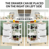 Darrahopens Home & Garden > Storage Kitchen Island on Wheels with Storage