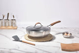 Darrahopens Home & Garden > Storage Kylin 3 Layer Stainless Steel Non Stick Noka Wok 30cm