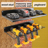 Darrahopens Home & Garden > Storage Power Tool Organizer Drill Holder Wall Mount Garage Storage Shelves Rack Wall Storage Organizer Set