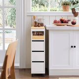 Darrahopens Home & Garden > Storage Storage Cart Narrow Cabinet Wheels Tray Drawers