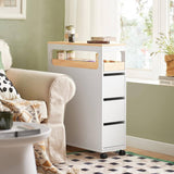 Darrahopens Home & Garden > Storage Storage Cart Narrow Cabinet Wheels Tray Drawers