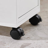 Darrahopens Home & Garden > Storage Storage Cart Narrow Cabinet Wheels Tray Drawers