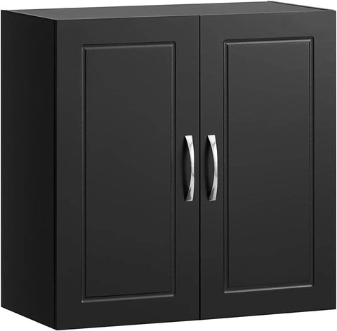 Darrahopens Home & Garden > Storage Wall Storage Cabinet Double Doors, Black