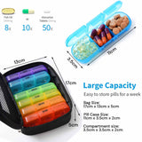 Darrahopens Home & Garden > Storage Weekly Pill Organizer 3 Times a Day Pill Box Daily Pill Case Vitamin, Medicine Case