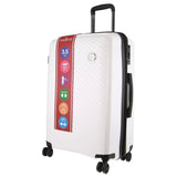 Darrahopens Home & Garden > Travel Milleni Hardshell Checked Luggage Bag Travel Suitcase 65cm (82.5L) - White