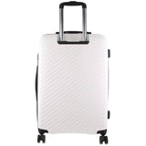 Darrahopens Home & Garden > Travel Milleni Hardshell Checked Luggage Bag Travel Suitcase 65cm (82.5L) - White