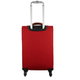 Darrahopens Home & Garden > Travel Pierre Cardin 40L Cabin Soft-Shell Suitcase Travel Luggage Bag 4-Wheel Case - Red