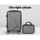 Darrahopens Home & Garden > Travel Wanderlite 2pc Luggage Trolley Suitcase 12" 28" Carry On Travel Stoage Hardshell