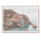 Darrahopens Home & Garden > Wall Art 100cmx150cm Italy Cinque Terre Wood Frame Canvas Wall Art