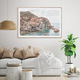 Darrahopens Home & Garden > Wall Art 100cmx150cm Italy Cinque Terre Wood Frame Canvas Wall Art