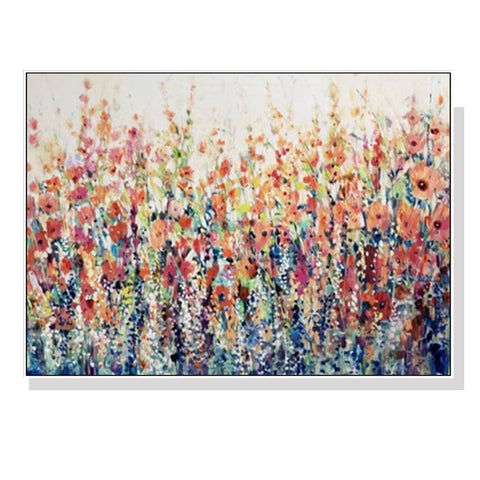 Darrahopens Home & Garden > Wall Art 40cmx60cm Flourish Of Spring White Frame Canvas Wall Art