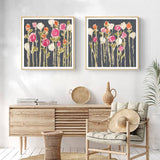 Darrahopens Home & Garden > Wall Art Wall Art 100cmx100cm Laurels Lollies 2 Sets Wood Frame Canvas