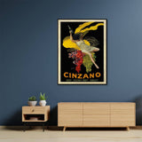 Darrahopens Home & Garden > Wall Art Wall Art 100cmx150cm Cinzano Black Frame Canvas